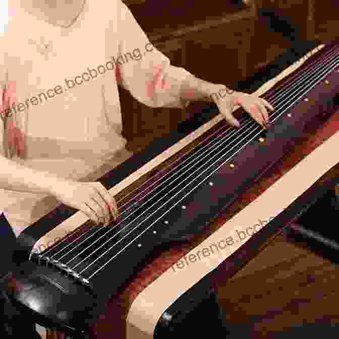 A Close Up Of A Guqin, A Traditional Chinese Stringed Instrument A Song For China Ange Zhang