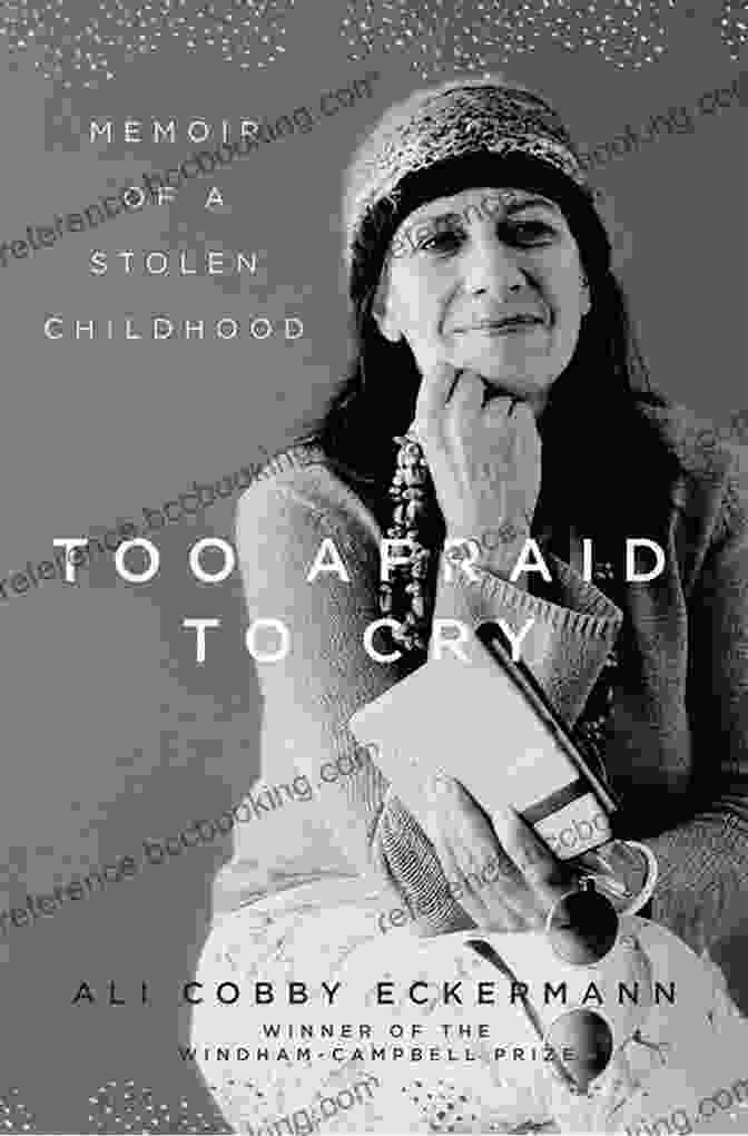 A Close Up Of The Book Cover For 'Too Afraid To Cry,' Featuring A Woman's Face Adorned With Tears And A Single Feather. Too Afraid To Cry: Memoir Of A Stolen Childhood
