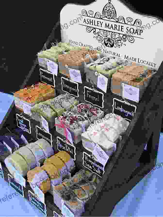 A Display Of Handmade Soaps With Various Scents And Colors Recipes For The Colour Paint Varnish Oil Soap And Drysaltery Trades