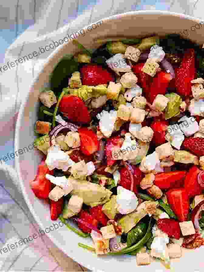 A Fresh And Vibrant Spring Salad With Roasted Strawberries, Goat Cheese, And A Light Vinaigrette Dressing The Food52 Cookbook Volume 2: Seasonal Recipes From Our Kitchens To Yours
