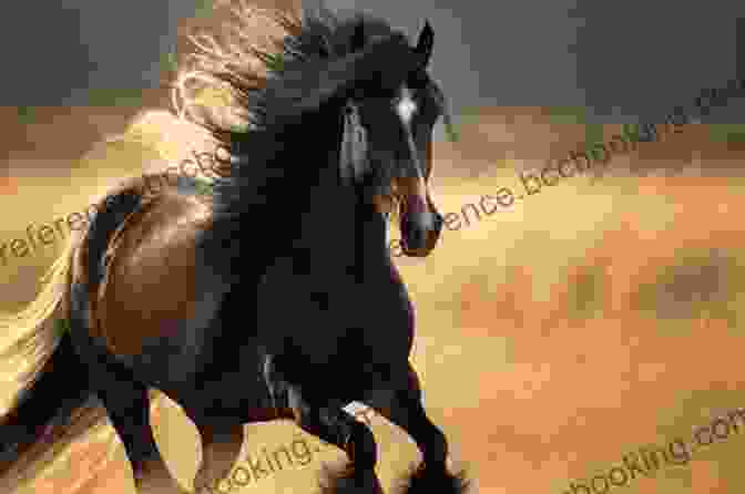 A Mustang Running Through A Field With Its Mane Flowing In The Wind Freedom: Spirit Of A Mustang