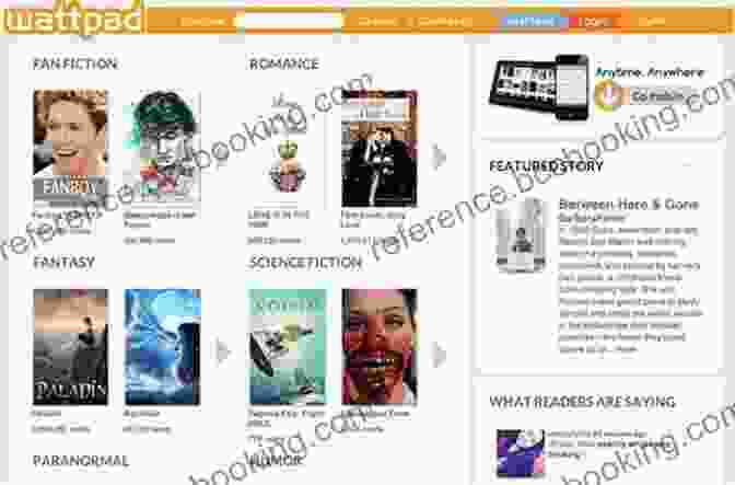 A Screenshot Of A Fan Fiction Website, Showcasing Various Stories And Characters. A Kid S Guide To Fandom: Exploring Fan Fic Cosplay Gaming Podcasting And More In The Geek World