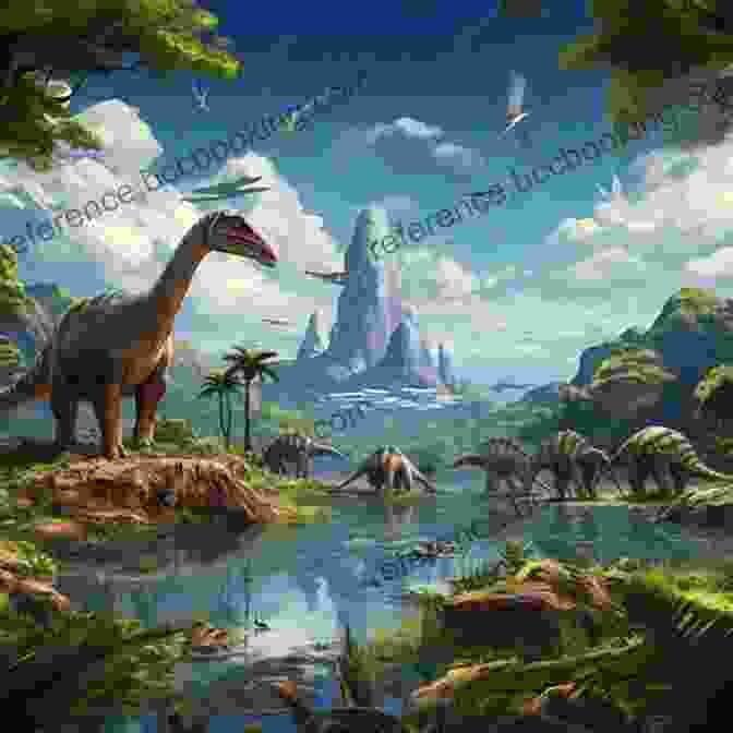 A Vibrant Illustration Of Various Prehistoric Creatures Roaming A Lush Landscape. Mega Cool Megafauna: Creatures Of Ancient Lands Children S About Ancient Animals And Dinosaurs That Roamed The Earth Grades 3 6 (32 Pgs) (MegaCool MegaFauna)