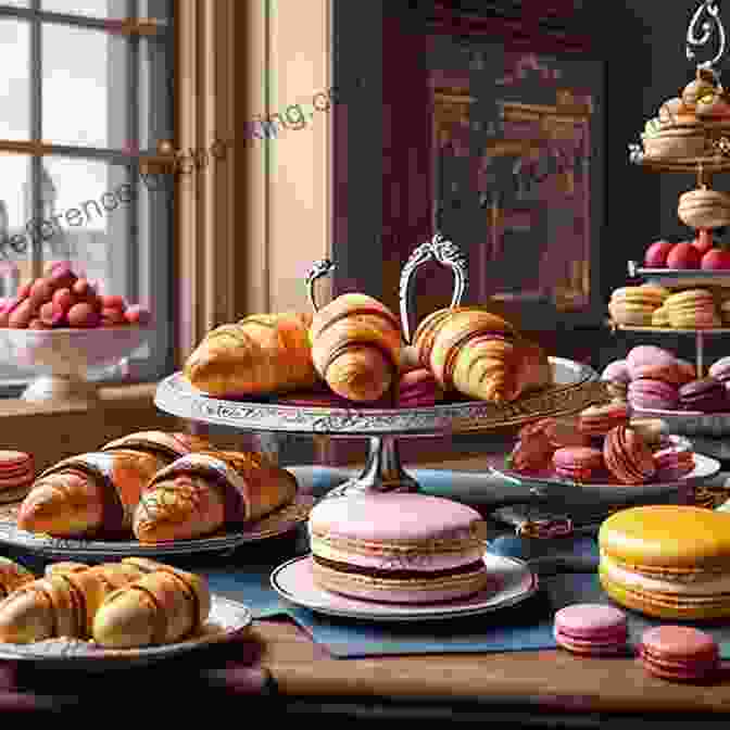 An Assortment Of Delectable Parisian Pastries, Including Croissants, Macarons, And éclairs. Paris My Sweet: A Year In The City Of Light (and Dark Chocolate)
