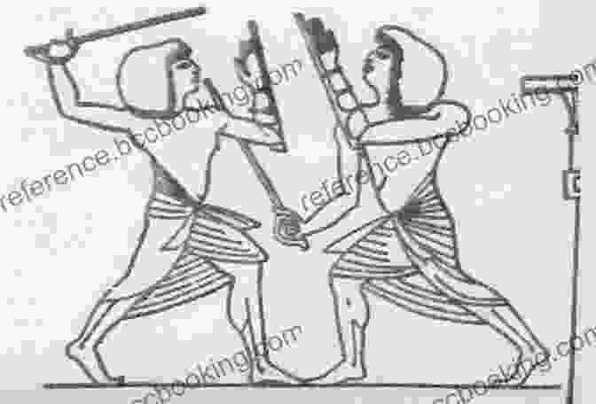 Ancient Egyptian Stick Fighters Engaged In Combat Egyptian Stick Martial Art: Practical Guidebook