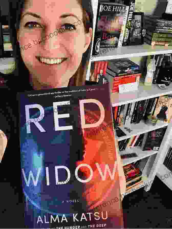 Book Cover Of 'Red Widow' By Alma Katsu, Featuring A Young Woman Standing In A Field Of Poppies, Her Back To The Viewer. Red Widow Alma Katsu