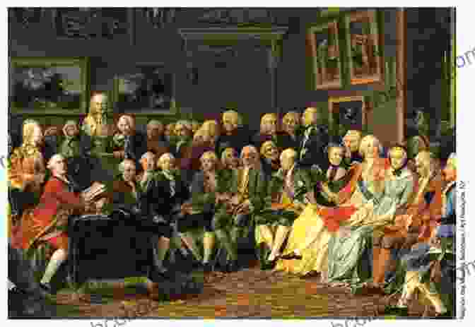 Engraving Depicting The Thinkers And Scientists Of The Enlightenment The Last King Of America: The Misunderstood Reign Of George III