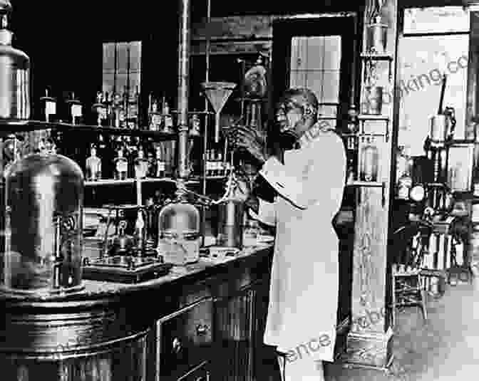 George Washington Carver Conducting Scientific Experiments In His Laboratory. Flying Above Expectations (Melanin Origins Black History 5)