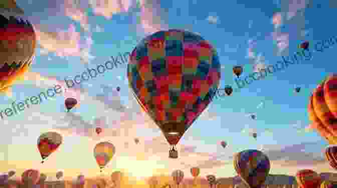 Hot Air Balloon Floating Gracefully Against A Breathtaking Sunset Sky Balloon Flying Handbook: FAA H 8083 11A