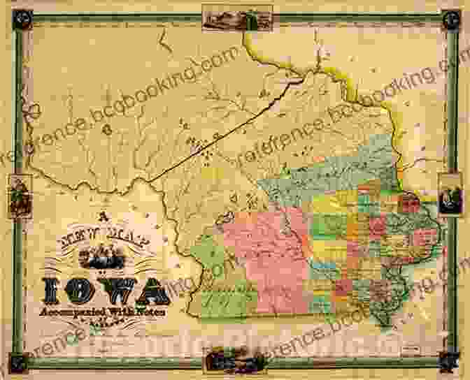 Iowa Statebasics Book Cover Featuring A Vintage Map Of Iowa And A Silhouette Of A Woman Iowa (StateBasics) Amy Van Zee