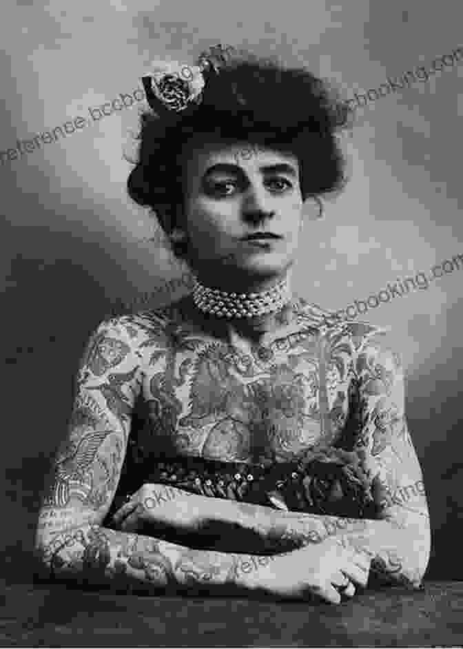 Maud Wagner, One Of The First Female Tattoo Artists, Stands In Her Tattoo Parlor, Holding A Tattoo Machine In Her Hand, Surrounded By Her Artwork. The Tattooed Lady: A History