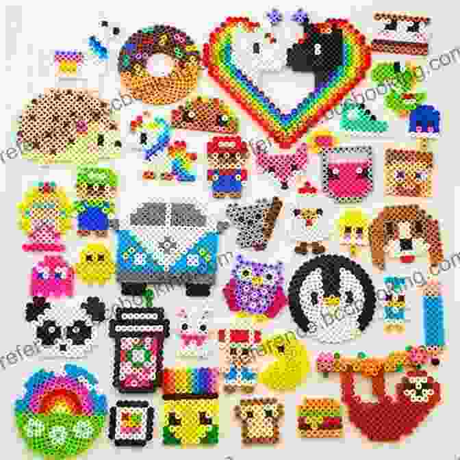 Perler Bead Creations Featuring Colorful Designs, Arranged On A Pegboard And Melted Together 35 Summer Crafts For Kids + 2 Free