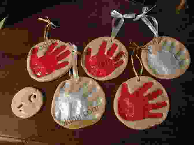 Salt Dough Handprints, Painted With Vibrant Colors And Decorated With Beads And Glitter 35 Summer Crafts For Kids + 2 Free