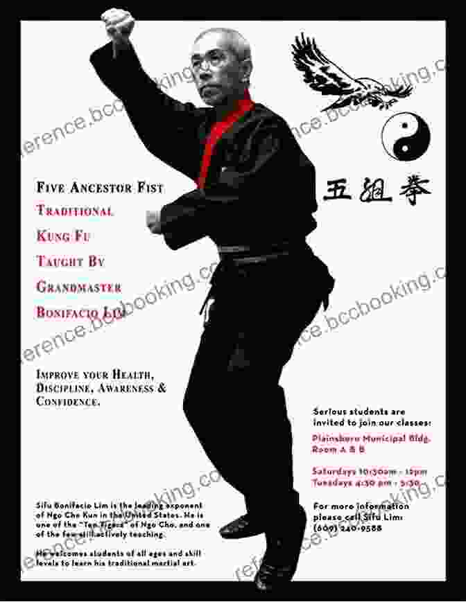 Students Practicing Five Ancestor Fist Kung Fu Techniques Five Ancestor Fist Kung Fu