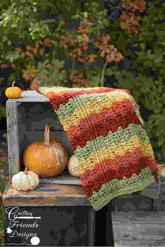 The Cover Of The Autumn Crochet Pattern Collection By Amy Gaines, Featuring A Vibrant Display Of Crocheted Items In Autumnal Colors. Autumn Crochet Pattern Collection Amy Gaines