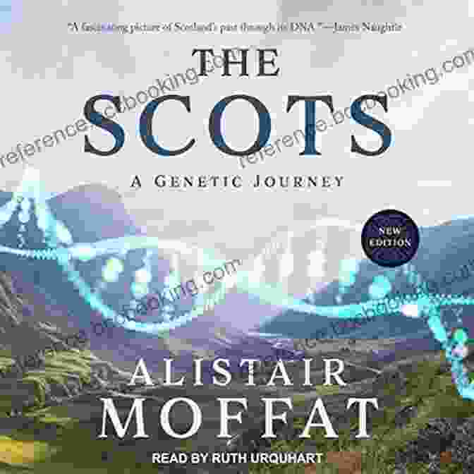 The Scots Genetic Journey Book Cover, Showcasing A Vivid Genetic Map Of Scotland, With The Scottish Flag In The Background The Scots: A Genetic Journey