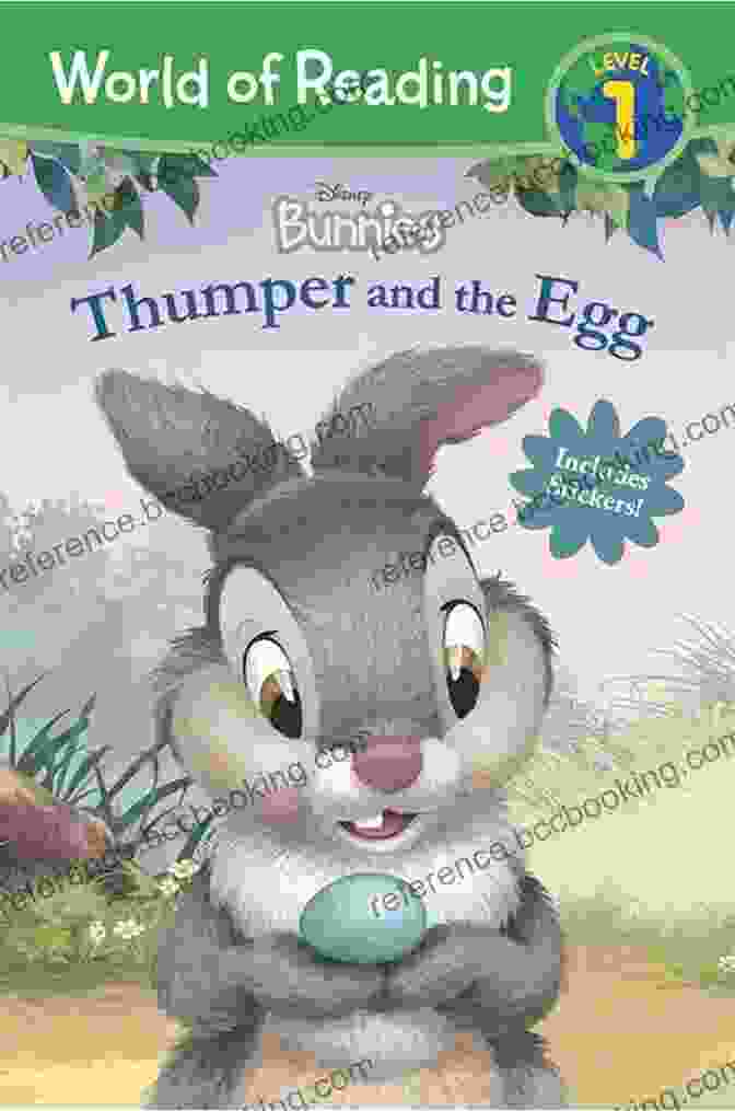 Thumper Reading An Egg Shaped Book World Of Reading: Disney Bunnies: Thumper And The Egg (World Of Reading (eBook))