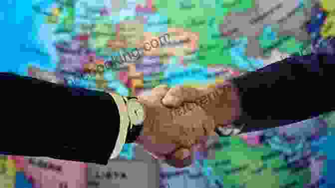 Two Diplomats Shaking Hands In Front Of A World Map, Symbolizing The Role Of Diplomacy And Negotiation In International Relations. Key Concepts In Politics And International Relations