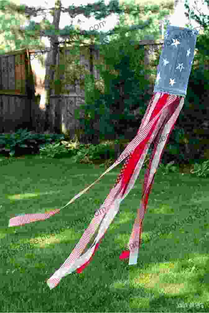 Windsock Made From Colorful Fabric Scraps, Hanging From A Tree Branch And Swaying Gently In The Breeze 35 Summer Crafts For Kids + 2 Free